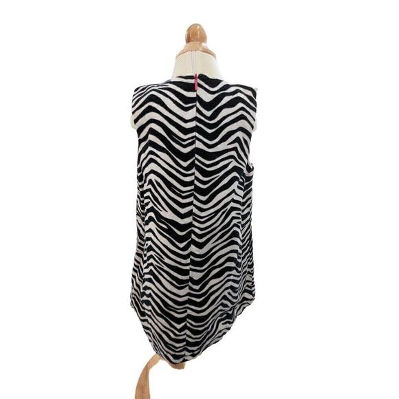 Gymboree Girl’s Black Zebra Print Sleeveless Cotton Shift Dress Size 4T - Picture 5 of 7